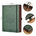 AHGXG Thick Journal Lined Notebook for Men - 320 Numbered Pages A5 College Ruled Notebook for Writing, 100gsm Paper, Vintage Leather Hardcover, for Women Work Office School, 5.75'' X 8.38''- Dark Green