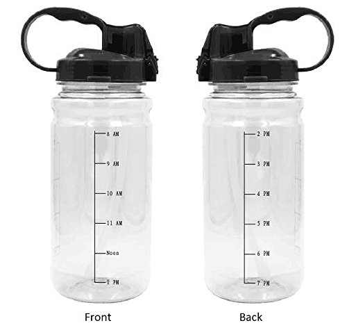 45 Oz Hydration Water Bottle With A Straw And Daily Water Tracker - Time Marked To Ensure You Drink 90 Ounces Of Water A Day. 90 Ounces Is Recommended For Pregnant And Nursing Women. #TOP6