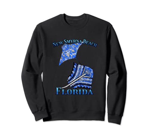 New Smyrna Beach Florida Vacaciones Tribal Stingray Sudadera