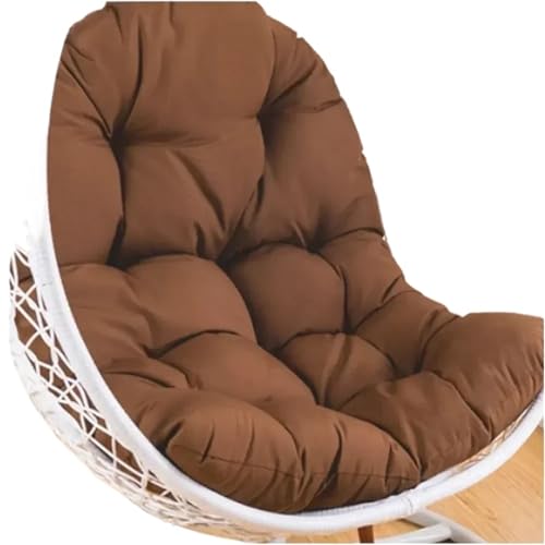 Zymjzbetic Outdoor Supply Hammock Thickened Egg Chair Cushion Backrest Pillow Rocking Chair Swing Chair Mat pour l'extérieur et l'intérieur(Brown)