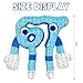 67 Plush Toy 10 Inches Soft Stuffed Number Character Inspired by Steal A Brainrot – Cute Blue Pixel-Style Plushie for Kids and Collectors (A-Number-67)