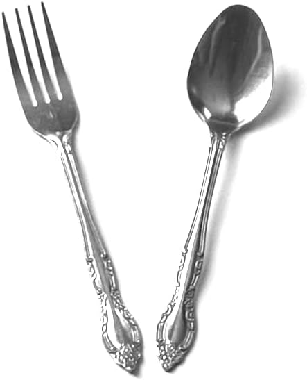 Stainless Steel Flatware Set, Spoons and Forks, 24-Piece