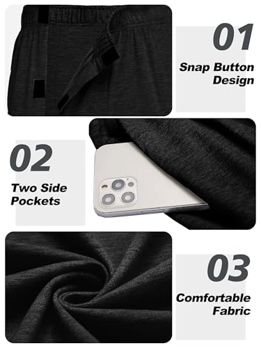 Deyeek Tear Away Pants for Men Easy Open Side Wide Leg Post Surgery Pants Soft Adaptive Breakaway Sweatpants with Pockets4