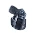 Premium Leather Paddle Holster OWB Open Top for, Taser Pulse, Right Hand Draw, Black Color #1280#