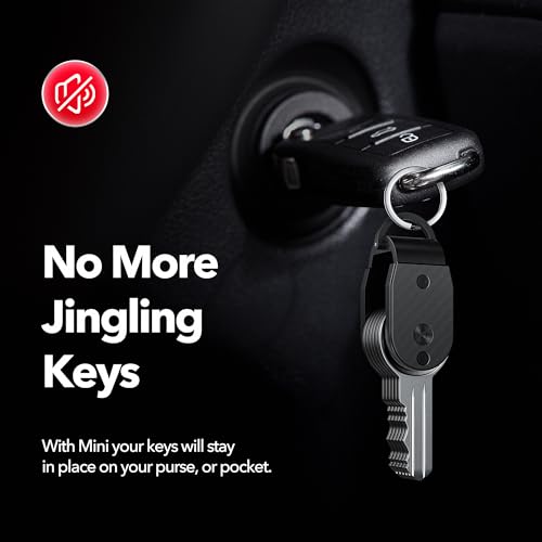 Image of QEG Key Organizer,Keyholder Keychain, Compact Metal Key Case, Minimalist Key Fob,Keychain For Men,Holds 2-6keys