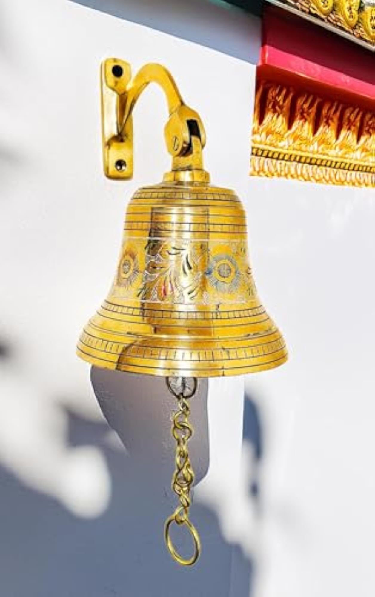 Brass Big Wall Hanging Bell Chain for Home Decoration
