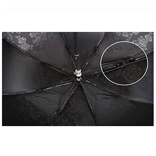 Orgrimmar Ladies Lace Parasol Umbrella Anti-UV Protection Sun Shade UPF 50+ Lightweight and Portable Folding Umbrella (Yellow) - Thumbnail 7