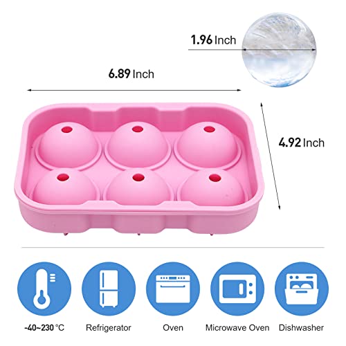 Molde de Silicona Redondo para Hielo con Tapa 6 Cavidades miniatura 2