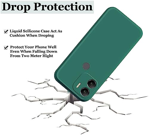 Image of A rtistque Back Cover Case for Poco C50 / Mi Redmi A1 Plus /Mi Redmi A2 Plus with Camera Protection |Shockproof TPU|Stylish Protective Design|Poco C50 / Redmi A1 Plus /Redmi A2 Plus Back Cover - Green