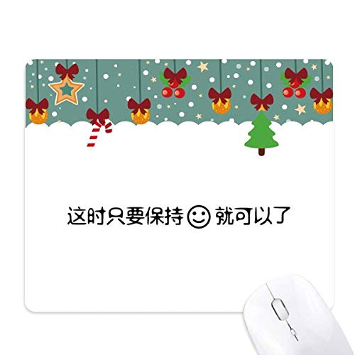 Alfombrilla de ratón motivacional Keep Smiling, accesorio con mensaje positivo en inglés