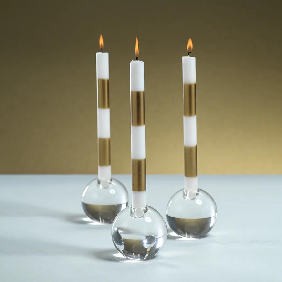 Zodax Modern & Festive – Set Di 6 Candele Coniche Verdi 25,4 Cm – Design Moderno Per Arredamento Casa - 4