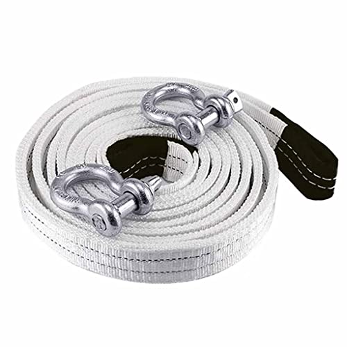 Câble de remorquage de voiture 5m sangle de traction 5 tonnes jaune