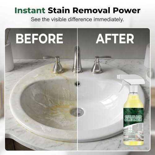 Image of Oxalic Acid Cleaner Spray, 2026 New Stain Remover, Multi-purpose Tile Cleaner for Bathroom Kitchen, Porcelain Cleaner Solution for Home (1)