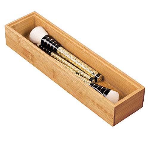 Idesign 41850 Interdesign Stackable Box-Bamboo, 3” X 12” X 2” Formbu Drawer Organizer - 3" X 12" X 2", 3" X 12" #TOP3