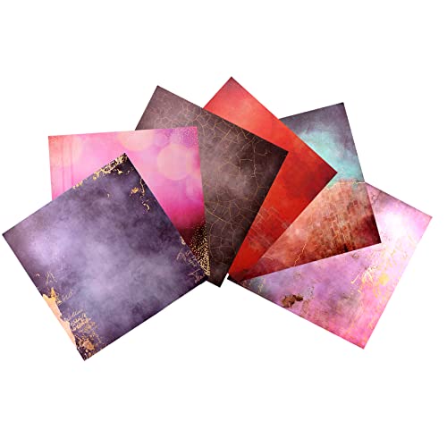 Scrapbook Paper Pack 12X12, Brilliant Life Vintage Pattern Printed Origami Paper, Classic Old Looking Background Craft Papers For Scrapbooking Card Making Decoration,12 Designs 24 Sheets #TOP2