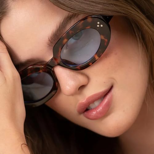 Lunettes de soleil ovales légères pour éviter les marques sur le nez