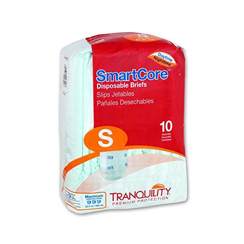 Tranquility SmartCore Disposable Briefs- Small, Green
