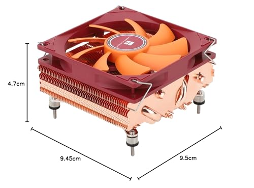 TR-Thermalright AXP90 X47 Full CPU Cooler-4 Heatpipes, cichy wentylator niskoprofilowy 92 mm - 2700 obr./min, do AMD AM4/AM5, Intel LGA1851/1700/115x/1200, niski profil ITX PC chłodnica, proces