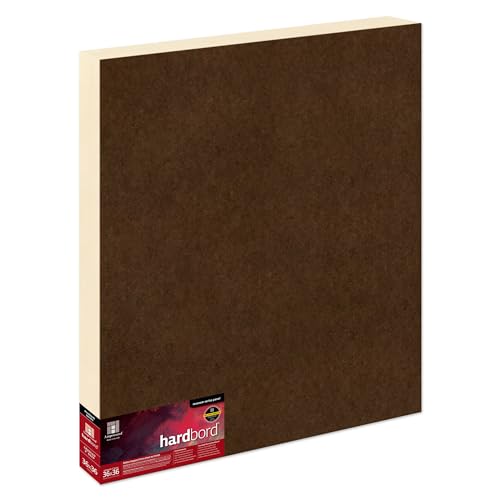 Image of Ampersand Art Supply Hardboard Wood Painting Panel: Museum Series Hardbord, 36 inch x 36 inch, 2 Inch Cradled Profile