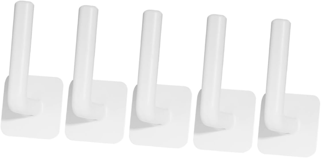 5sets 5pcs Multi Use Wall Hooks Adhesive Hooks for Towels Compact and Versatile for Kitchen and Bathroom Organization Easy Installation No 5pcs*5