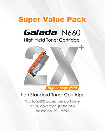 Cartucho de toner compatível com Galada para substituição para Brother TN630 TN660 TN-630 TN-660 par