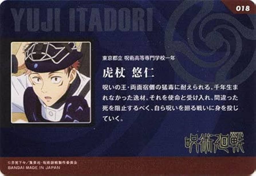 呪術廻戦 虎杖悠仁 メタルカードコレクション 甲子園 Amazon.co.jp: 呪術廻戦 メタルカードコレクション～呪術甲子園編