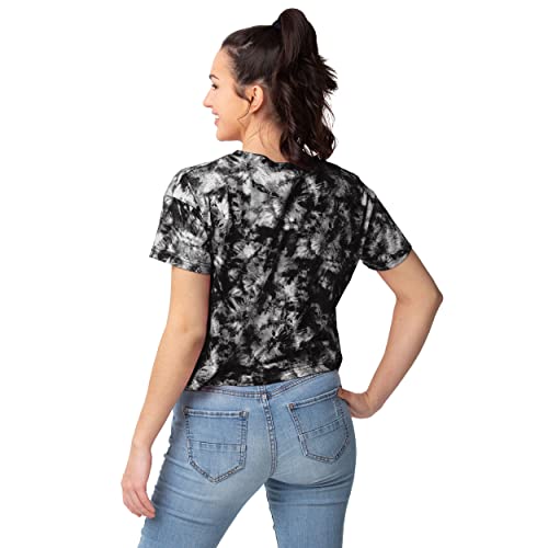 New Orleans Saints NFL Womens Tie-Dye Big Logo Crop Top by FOCO - Image 2