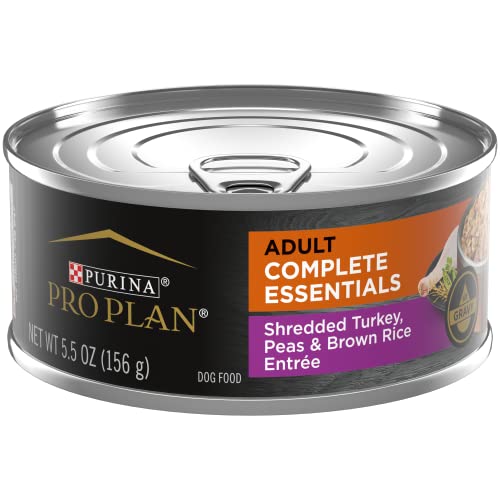 Purina Pro Plan High Protein Dog Food Gravy, Shredded Turkey, Peas and Brown Rice Entree – 5.5 oz. Can Purina Pro Plan High Protein Dog Food Gravy, Shredded Turkey, Peas and Brown Rice Entree – 5.5 oz. Can