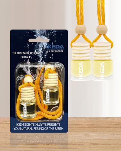 Image of ikeda fragrance Car Air Freshener, 2pcs 4ml Car Scents,45-Days Keep Fragrance,Automotive Hanging Diffuser Bottles,Remove Auto Odor Long-Lasting Fresh Air for Home Deodorizer
