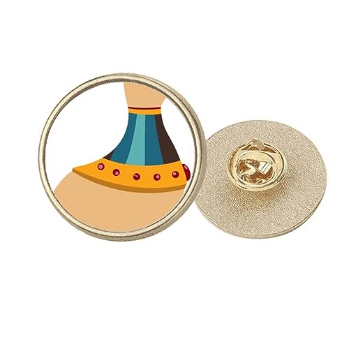 Broche chat égyptien en métal doré idéale sur une robe pour une soirée