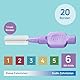 TePe Interdentalbürste, Extra Soft, Lila, 1,1 mm/ISO 6, 20 Stk., Plaque-Entfernung, effiziente Reinigung zwischen den Zähnen, für mittlere Lücken