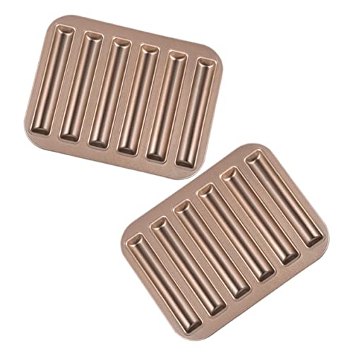 OKUMEYR 2Pcs Non Stick Finger Biscuit Mold DIY Baking Tool for Cakes Cookies Compact Design for Easy Storage Material for Baking Results