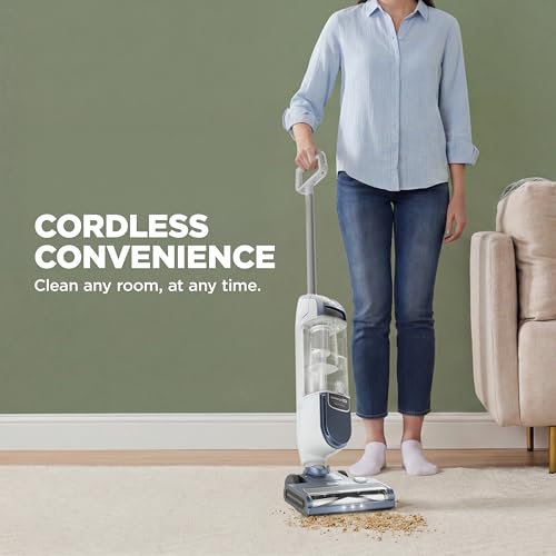 Image of Shark Freestyle Max Cordless Upright Vacuum, Multi-Surface Cleaning, Lightweight, Easy Maintenace, with Large Dust Cup and 2-Speed Brushroll, LED Headlights, Stone, SV2002HST
