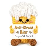 SteadStyle Geschenke für Männer Frauen Freunde, Bier Anti-Stress Geschenke, Geburtstagsgeschenk für Männer, Positive Gehäkeltes Geschenk, Pocket Hug Positive Geschenk (4.6 * 8 * 5.3cm)