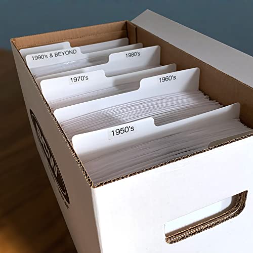 Bcw 1-45Rpm-D Bcw 45Rpm Record Dividers - White #TOP4