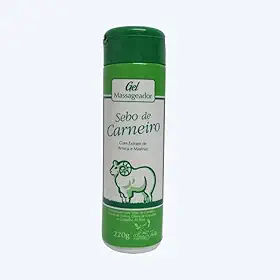 Óleo Para Massagem com Sebo de Carneiro, Arnica e Mastruz, para Pés, Pernas, Costas e Articulações