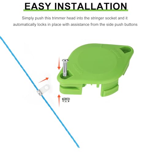 THTEN Trimmer Blade 29252 29092 Spool Compatible with Greenworks 21302 21332 21342 20V 24V 40V String Trimmer Parts 24+4+1