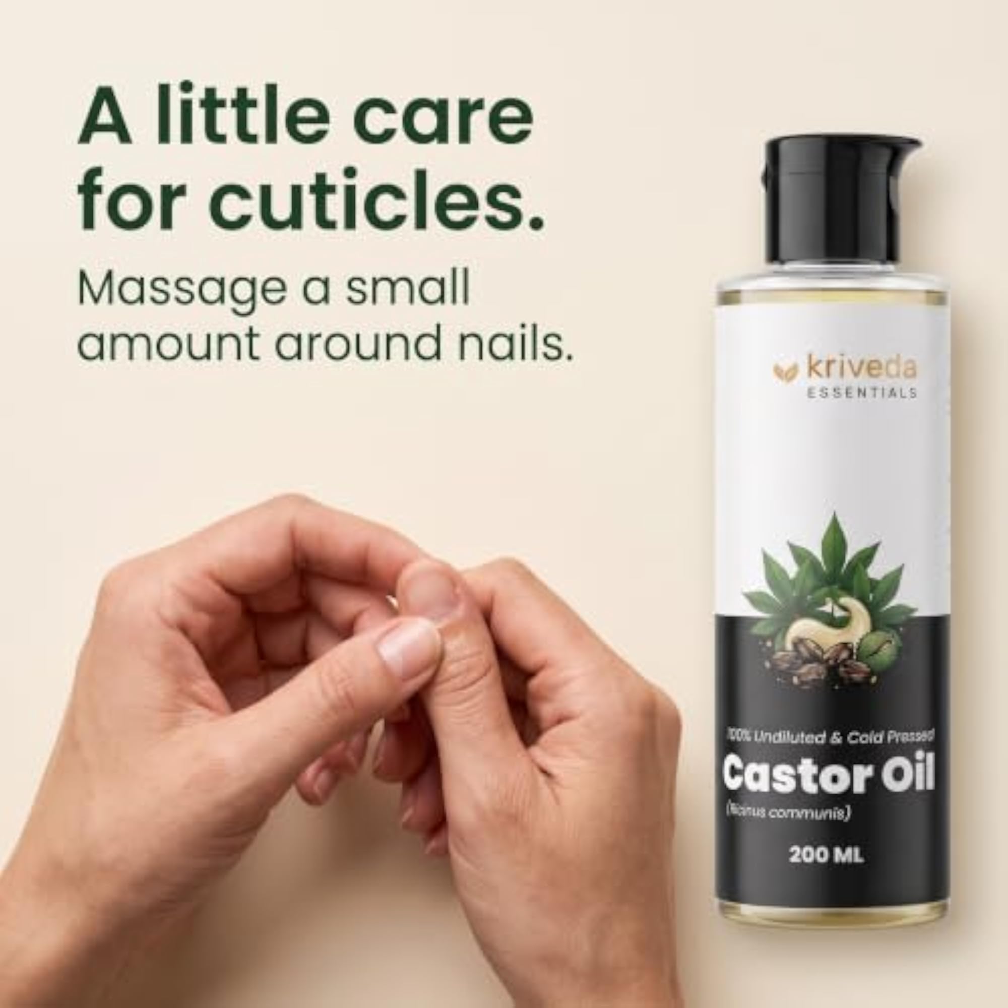 Cold Pressed Castor Oil, 200 ml