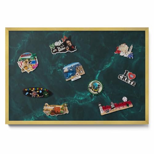 Tableau Mural Magnétique 60x40 cm – Surface Aimantée Avec Cadre Plastique, Idéal Pour Notes, Organisation De La Journée, Affichage D’Images Et Messages Personnels