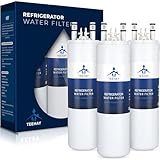 TEEHAY WF3CB Frigidaire Water Filter Replacement, TH-04 Compatible with Frigidaire PureSource 3 WF3CB,706465, 242069601, 242086201, AP4567491, PS3412266, Height 9 Inches (White, 3 Pack)