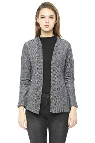 Image of Frenchtrendz Womens's CTN Fleece Shrug(Diamond Jacquard, XS-4XL)