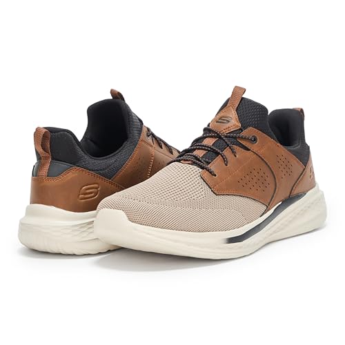 Image of Skechers Men's Streetwear Slade - Breyer Knitted Mesh Bungee Lace W /Quarter Cage Slip On