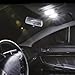 GLOFE Interior LED Bulbs Kit Package Replacement for 2007 2008 2009 2010 2011 2012 2013 2014 2015 2016 2017 Mitsubishi Lancer EVO 6000K Bright White Map Dome License Plate Lights + Free Install Tool
