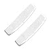 2pcs Metal Anti Static Barber Combs Stainless Steel Hair Comb Cutting Comb set Hair Styling Hairdressing Comb for Men Women Salon (2pcs Pocket Comb)