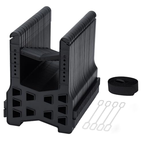 Image of RV Sewer Hose Support 15FT, Height Adjustable, Quick Set-up with Organization Strap (Black)