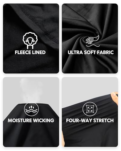 CL convallaria Thermal Underwear for Men Long Johns Fleece Lined Hunting Gear Set Base Layer for Cold Weather XS-4XL4