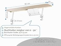 HOKO Schreibtischaufsatz mit Buchstütze für Kinder- & Jugendschreibtische – Ansicht 3