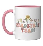 Groovy Headstart Team Appreciation Week to back school Ceramic Mug, Pink/White