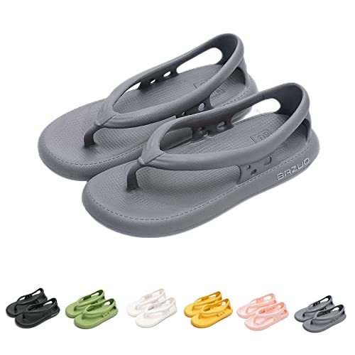 LELEBEAR Bazuo Sandals, 2023 Summer Unisex Comfort Walking Flip Flops Sandals，Home Non-slip Flats Outdoor Beach Slippers