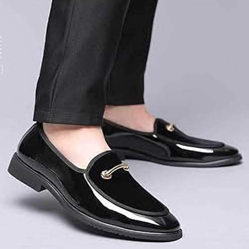 Men's Slip-On Dress Shoes - Premium Business Casual Loafers for Office/Party, Comfortable Driving Shoes with Flexible Flat Sole4